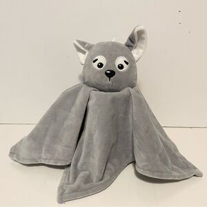 George Dog Lovey Gray Wolf Teddy Baby Security Blanket Plush Walmart Toy 12”
